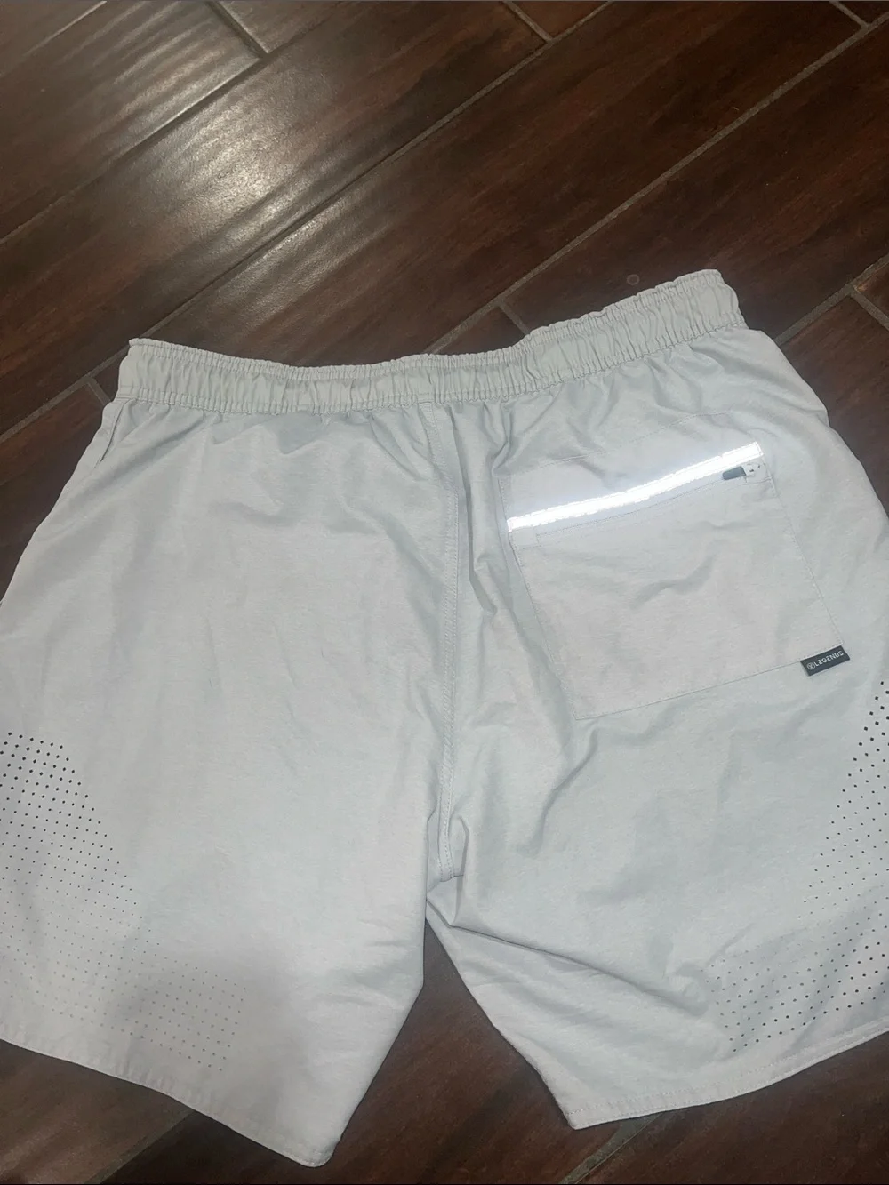 Light Blue Men’s Elastic Waist Shorts